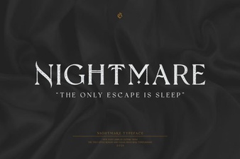 Nightmare Gothic Fonts for Creative Design Projects