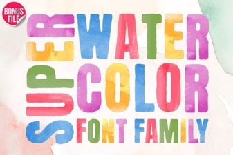 Super Watercolor Font Designs & Project Ideas