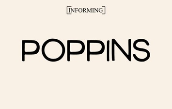 Design Projects Using the Poppins Font