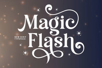 Magic Flash Font Styles for Creative Typography