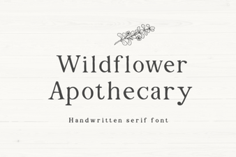 Wildflower Apothecary Font: Creative Botanical Design